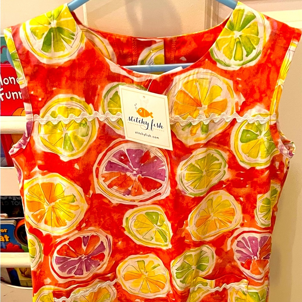 NWT Lemon Lime Dress, Stitchy Fish